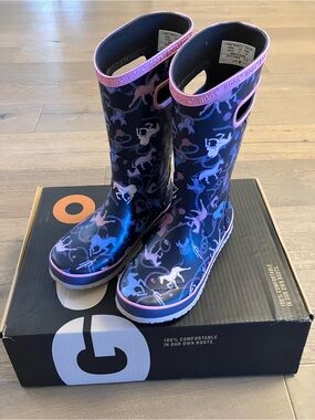 New Kids Bogs Horse Rain Boots